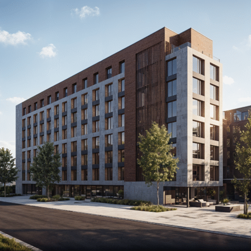 Projekt budowlany hotelu, ul. Kamieńskiego w Krakowie